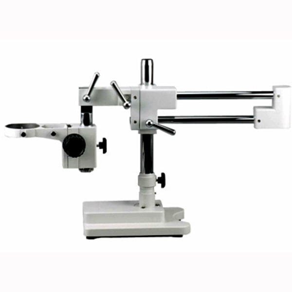 Amscope White Double Arm Boom Stand for Stereo Microscopes Steel Arms